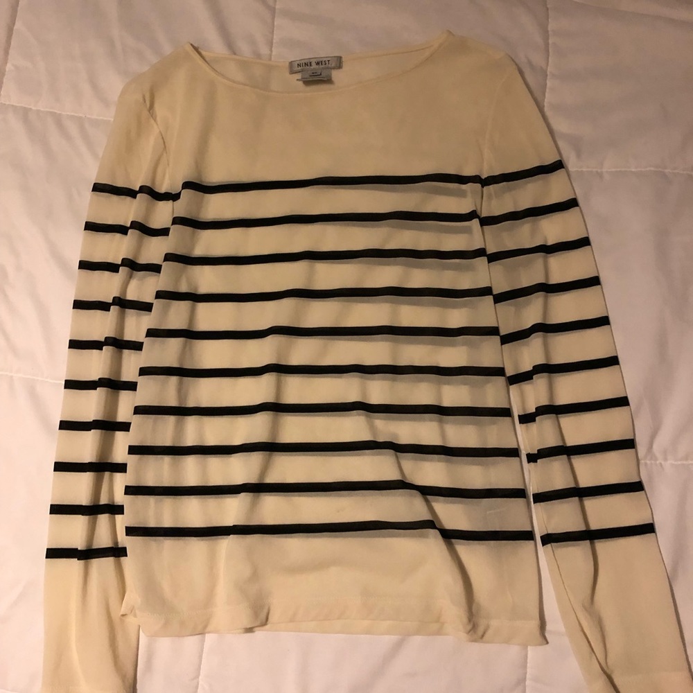 Nine West crop sheer top